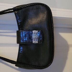 Brighton Black Leather Shoulder Bag